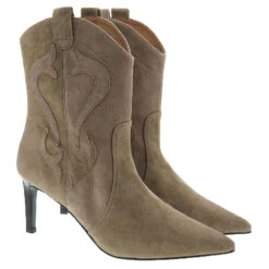 Botines Camperos Tacón Piel Ante Bibilou Napoles-567T30VK