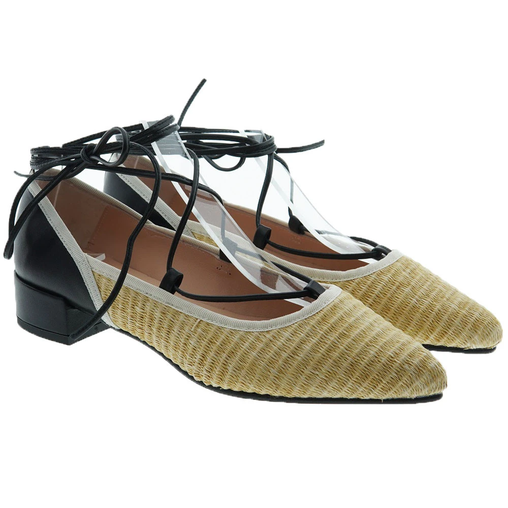 Bailarinas Rafia Atadas Tobillo Carrile S-3761