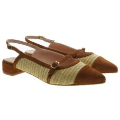 Bailarina Destalonada Rafia Y Ante Carrile S-3791