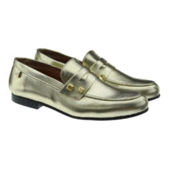 Mocasines Mujer Metalizado Adorno Antifaz Popa Liana Clever