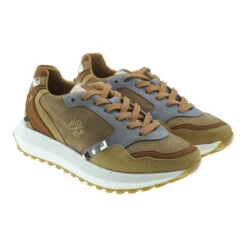 Sneakers Mujer Piel Tachuelas Logo Popa Maguey