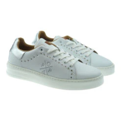 Sneakers Piel Mujer Cordónes Popa Vicort Adornos