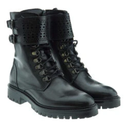Bota Militar Acordonada Dos Hebillas Alpe 269117
