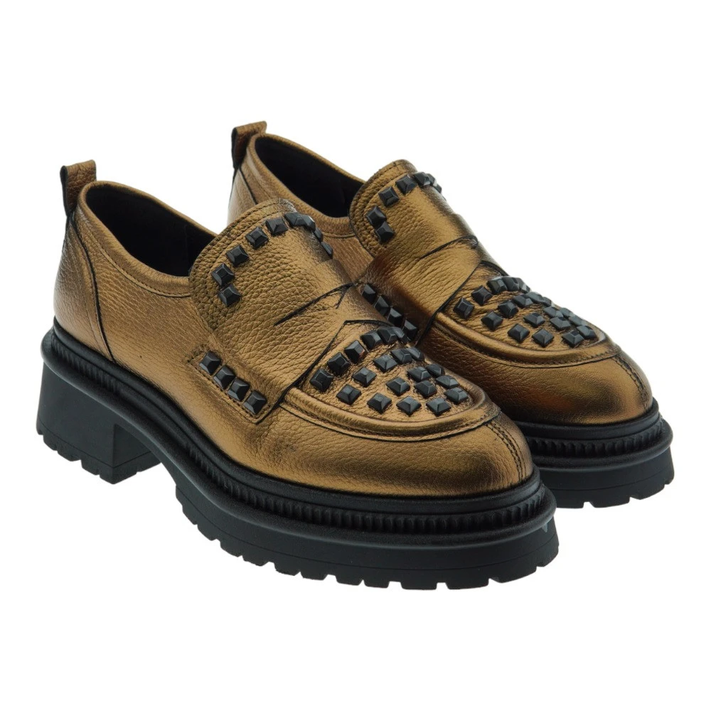 Mocasines Mujer Metalizado Adorno Antifaz Alpe 272740 - Imagen 2