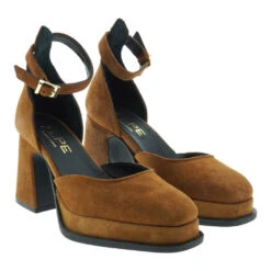 Zapato Tacon Y Plataforma Mujer Hebilla Alpe 275311